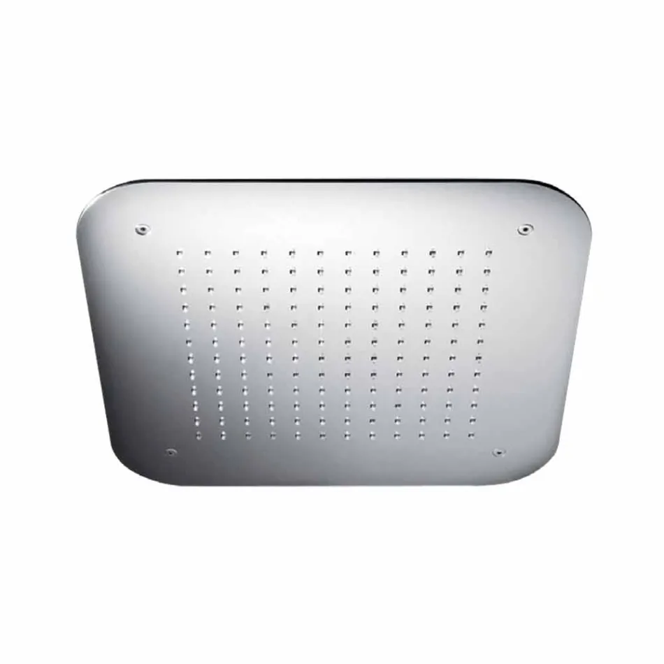 Chuveiro de teto com jato único de aço inoxidável feito na Itália - Elcan Viadurini