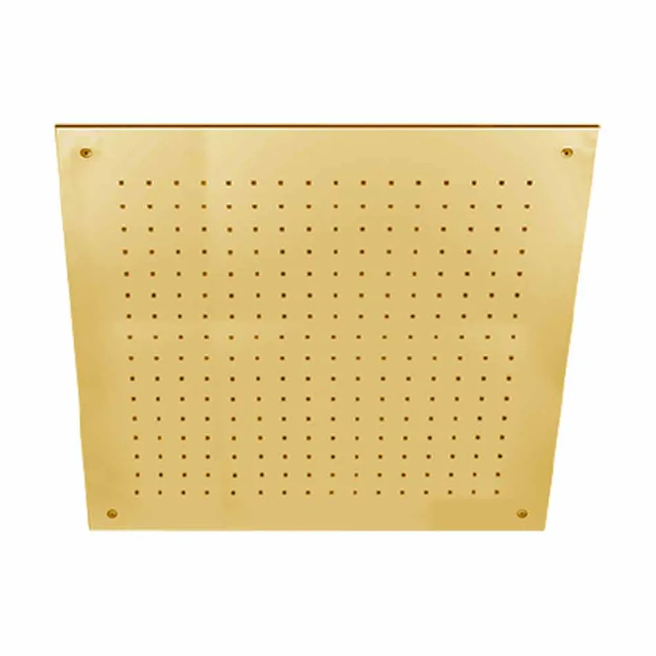 Chuveiro de teto com jato único de aço inoxidável feito na Itália - Cauro Viadurini