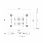 Chuveiro de aço com cromoterapia e Bluetooth Made in Italy - Elbo Viadurini