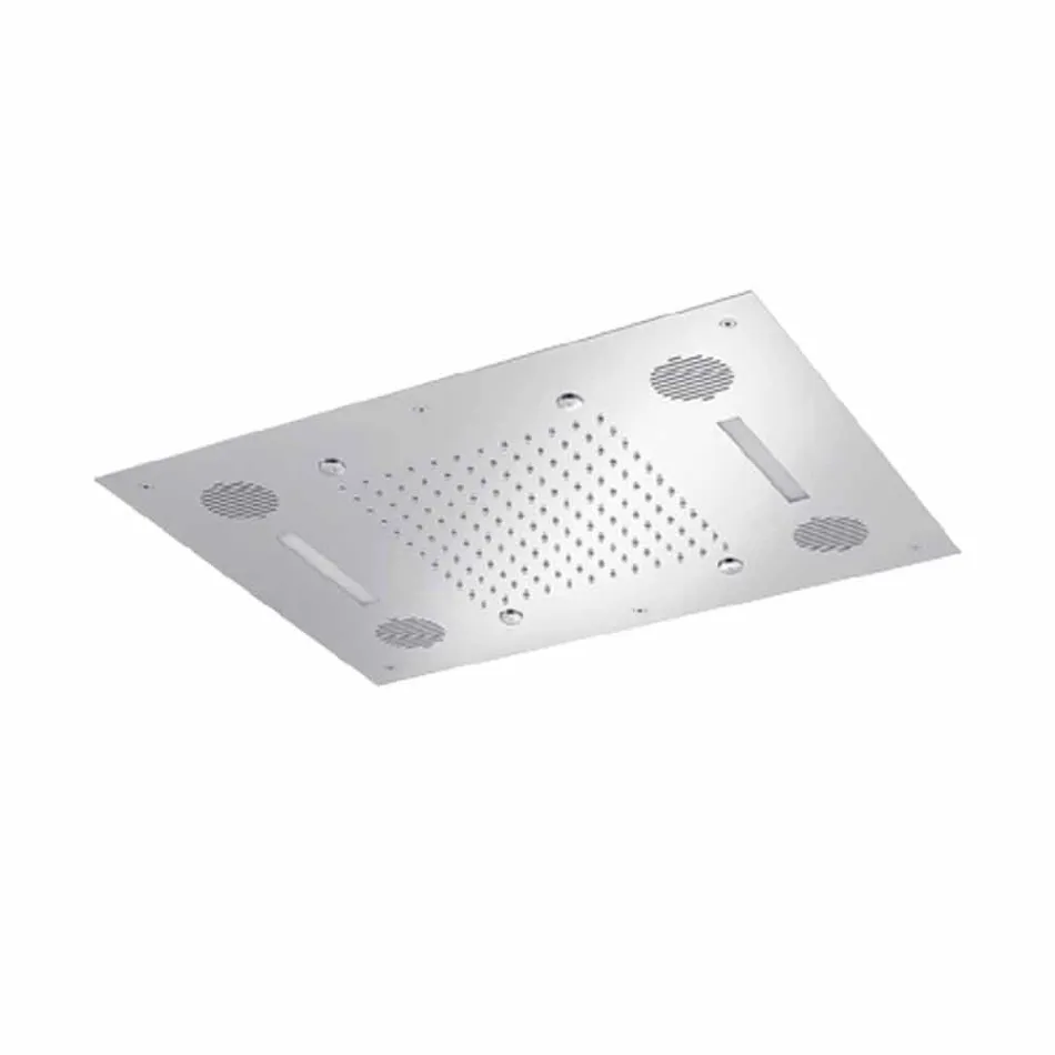 Chuveiro de aço com cromoterapia e Bluetooth Made in Italy - Elbo Viadurini