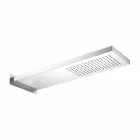 Chuveiro de aço com jato de chuva feito na Itália - Nairobi Viadurini