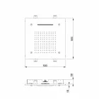 Chuveiro de aço inoxidável com cromoterapia Made in Italy - Solver Viadurini