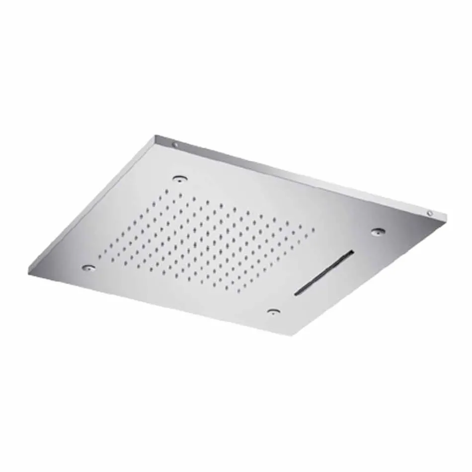 Chuveiro de aço inoxidável com cromoterapia Made in Italy - Solver Viadurini