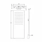 Chuveiro de aço inoxidável com jato de chuva Made in Italy - Fiordo Viadurini