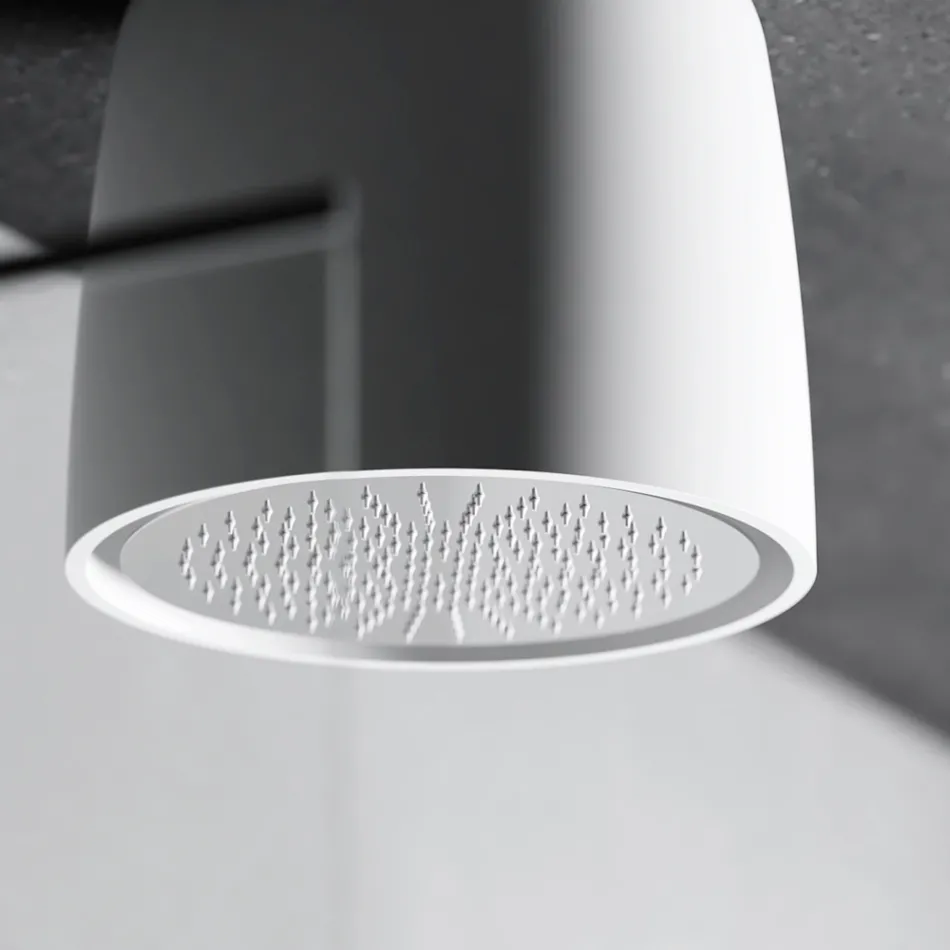 Cabeça de chuveiro de superfície sólida Luxolid fabricada na Itália - Lallio Viadurini