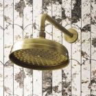 Cabeça de chuveiro de jato único de latão com design clássico feito na Itália - Tenco Viadurini