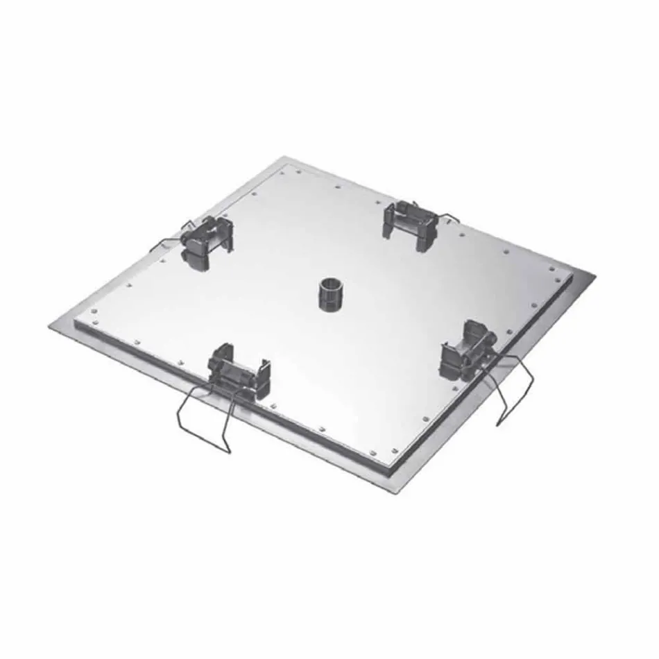 Chuveiro de teto quadrado em aço fabricado na Itália - amido Viadurini