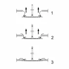 Chuveiro de teto quadrado em aço fabricado na Itália - amido Viadurini