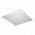 Chuveiro de teto quadrado em aço fabricado na Itália - amido