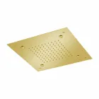 Cabeça de chuveiro quadrada de aço inoxidável com nebulizadores Made in Italy - Selmo Viadurini