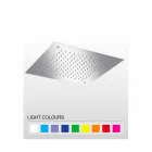 Cabeça de chuveiro quadrada de jato único em aço inoxidável fabricado na Itália - jato Viadurini