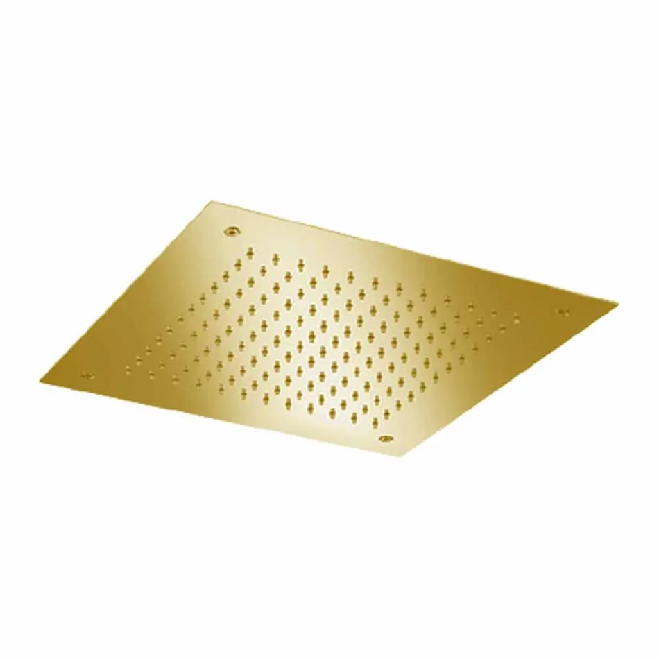 Cabeça de chuveiro quadrada de jato único em aço inoxidável fabricado na Itália - jato Viadurini