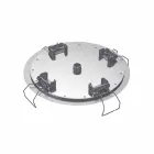 Chuveiro redondo de teto em aço moderno feito na Itália - Damian Viadurini