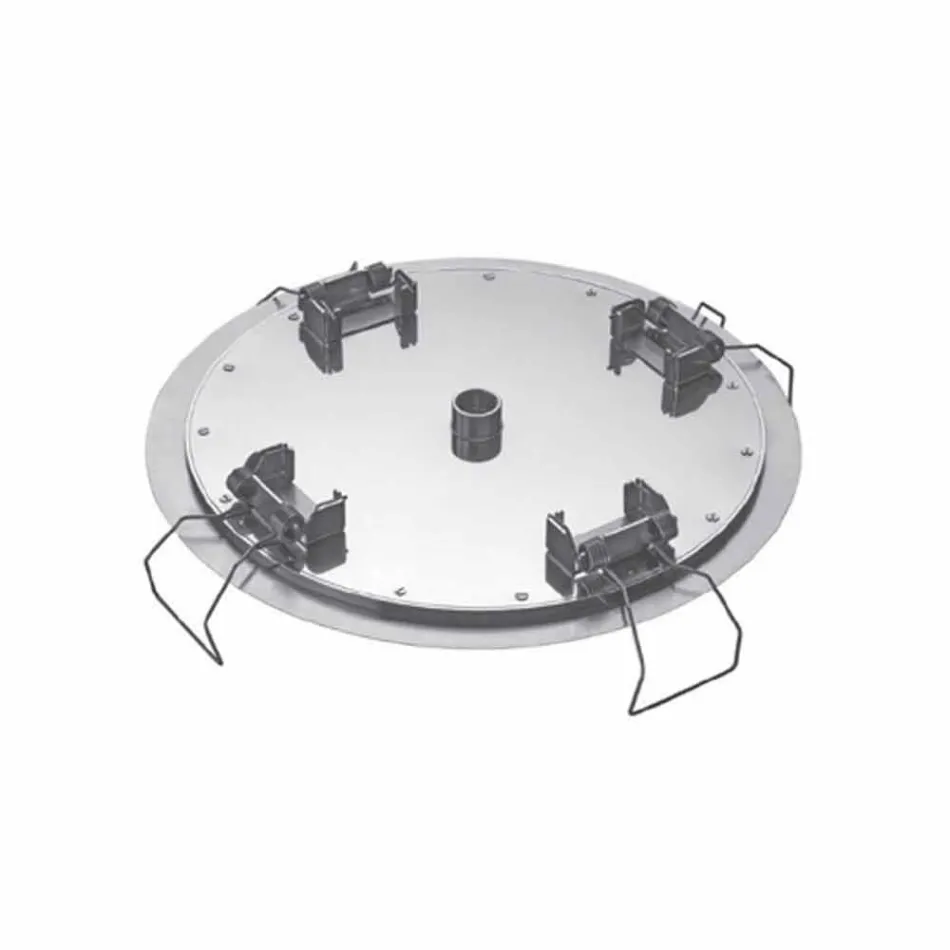 Chuveiro redondo de teto em aço moderno feito na Itália - Damian Viadurini