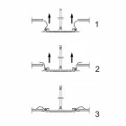 Chuveiro redondo de teto em aço moderno feito na Itália - Damian Viadurini