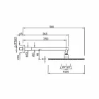 Chuveiro redondo em aço inoxidável e latão made in Italy - Aurelio Viadurini
