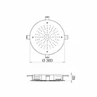Chuveiro redondo de jato único em aço inoxidável feito na Itália - Enxofre Viadurini