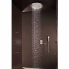 Modern rodada chuveiro chuveiro para um jato com luzes LED Bossini Viadurini