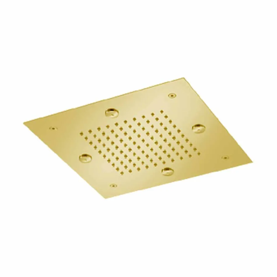 Chuveiro de aço com jato de chuva e nebulizadores Made in Italy - Selmo Viadurini