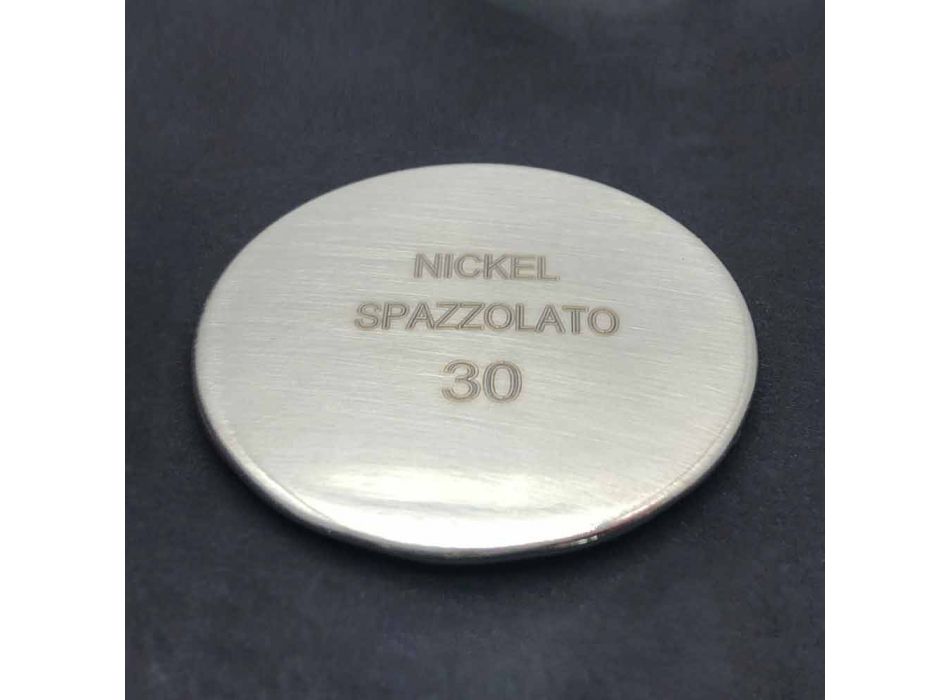 Cabeça de chuveiro de jato único de aço inoxidável com cromoterapia LED Made in Italy - Sauron Viadurini