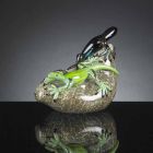 Ornamento em forma de lagarto em vidro colorido feito na Itália - Certola Viadurini