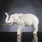 Ornamento de cerâmica artesanal em forma de elefante Made in Italy - Fante Viadurini