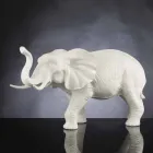 Ornamento de cerâmica artesanal em forma de elefante Made in Italy - Fante Viadurini