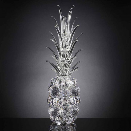 Ornamento decorativo de cristal em forma de abacaxi feito na Itália - abacaxi Viadurini