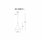 Suspensão de design em alumínio fabricado na Itália - Cappadocia Aldo Bernardi Viadurini