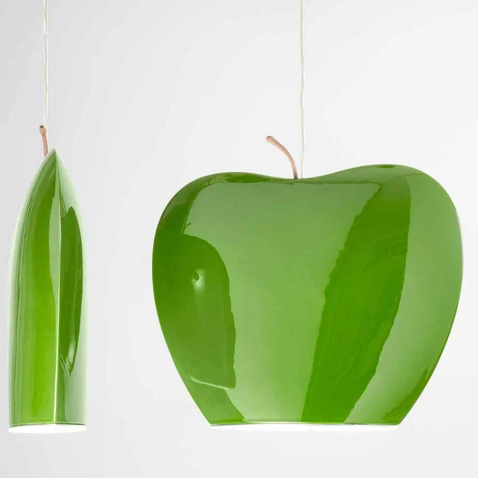 Suspensão em Cerâmica de Apple Shaped Design - Fruits Aldo Bernardi Viadurini