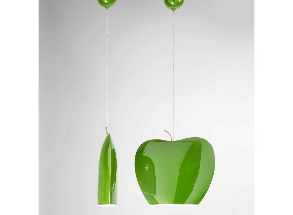 Suspensão em Cerâmica de Apple Shaped Design - Fruits Aldo Bernardi Viadurini