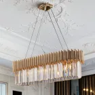 Pingente de ferro dourado com strass, fabricado na Itália - Paris Viadurini