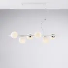 Luminária pendente de ferro laqueado, fabricada na Itália, para decoração de interiores - Berlim Viadurini