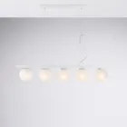 Luminária pendente de ferro laqueado, fabricada na Itália, para decoração de interiores - Berlim Viadurini