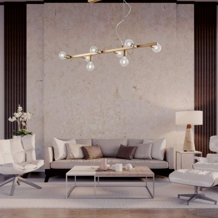 Luminária pendente de ferro laqueado, fabricada na Itália, para decoração de interiores - Verona Viadurini