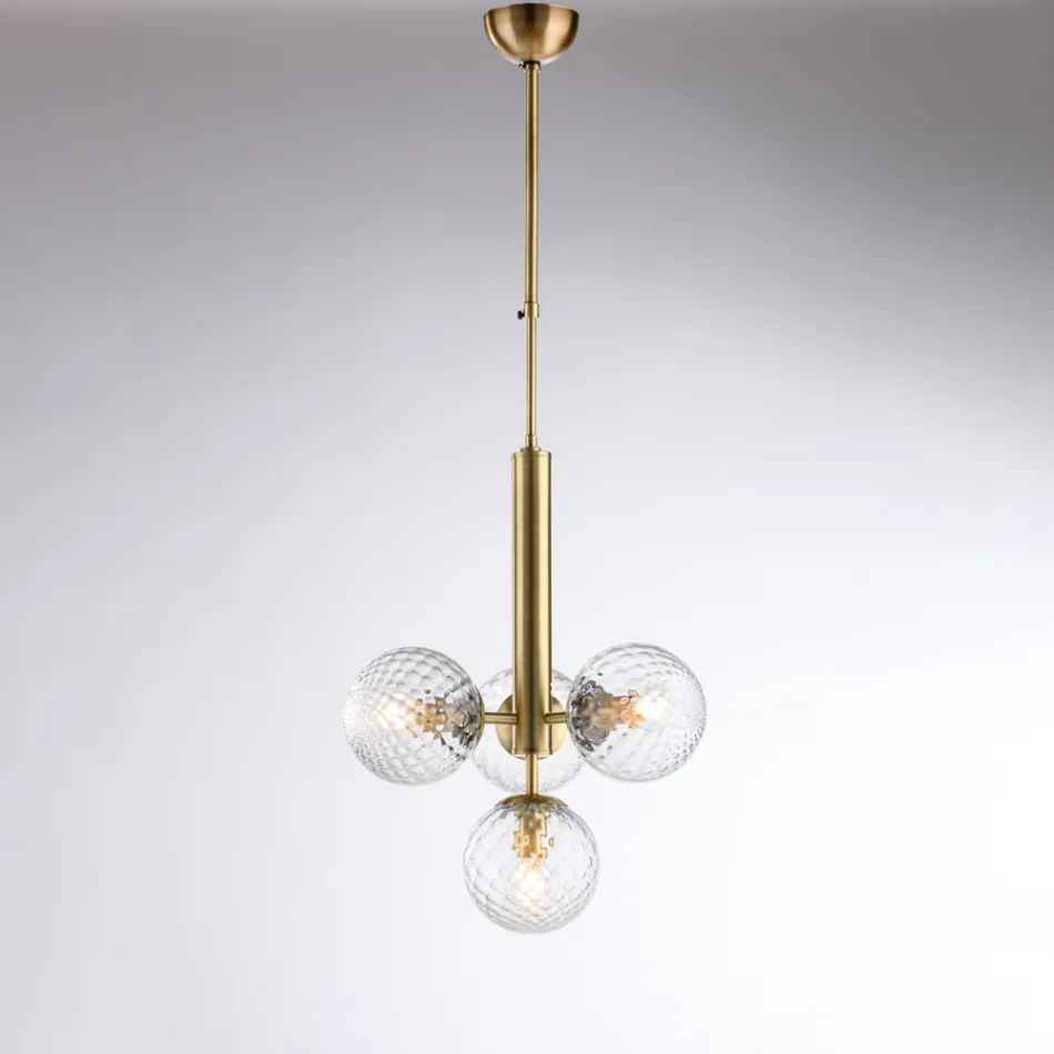 Luminária pendente de ferro fabricada na Itália para decoração de interiores - Como Viadurini