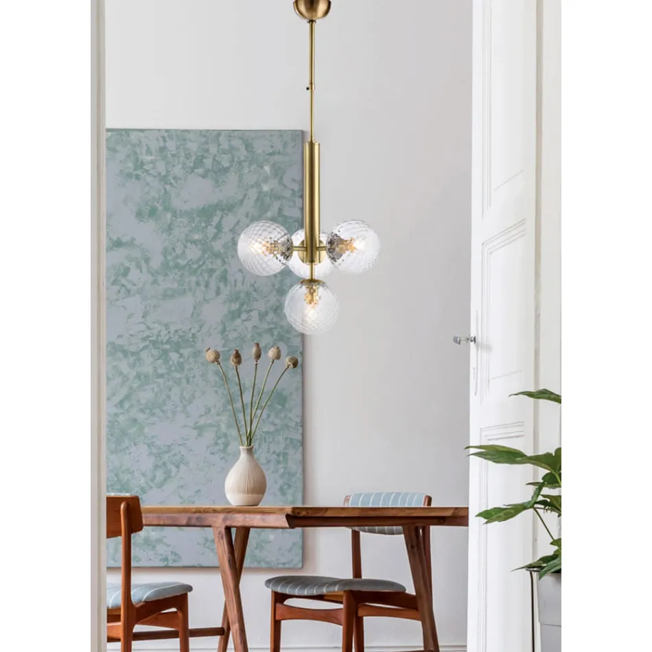 Luminária pendente de ferro fabricada na Itália para decoração de interiores - Como Viadurini