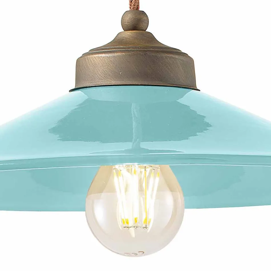 suspensão cerâmica e baixos Britney Ferroluce latão antigo Viadurini