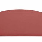 Almofada de mesa de couro regenerado com costuras de batente fabricadas na Itália - Medea Viadurini