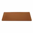 Maxi Desk Pad em couro regenerado com costuras Pen Stop Made in Italy - Ebe Viadurini