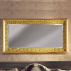 Espelho de parede de madeira ayous artesanal moderno produzido na Itália Enrico Viadurini