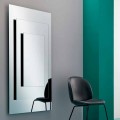 Espelho de parede de três camadas e estrutura preta com design italiano - Plaudio