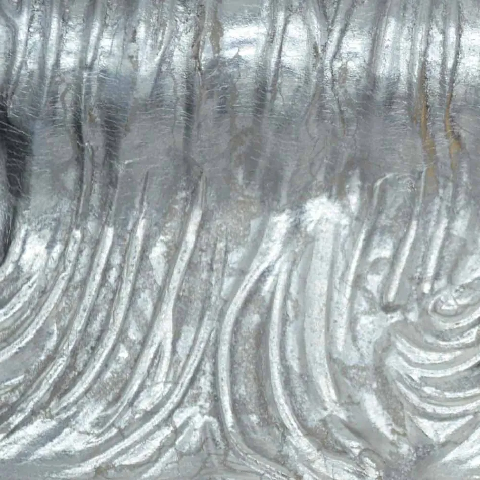 Espelho de parede em ouro / prateado moderno em madeira, produzido na Itália, Teodoro Viadurini