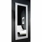 Espelho de parede em ouro / prateado moderno em madeira, produzido na Itália, Teodoro Viadurini