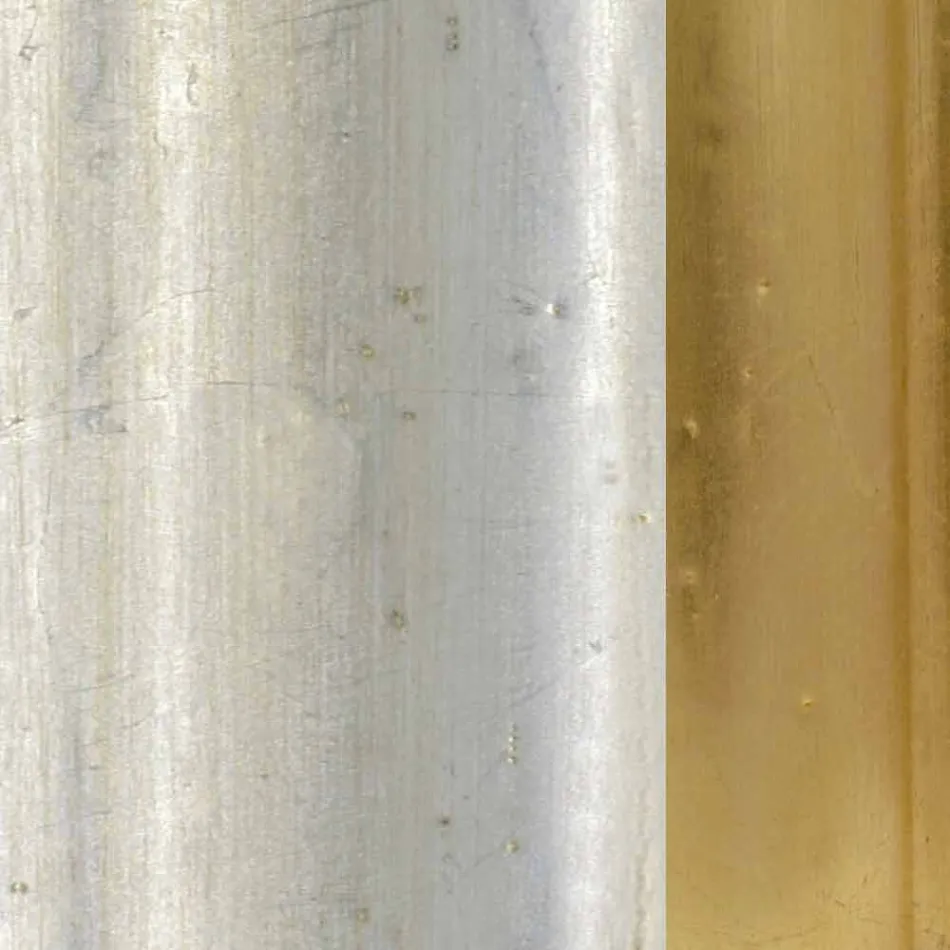 Espelho de parede, console de madeira e tampo feito à mão na Itália, Giacomo Viadurini