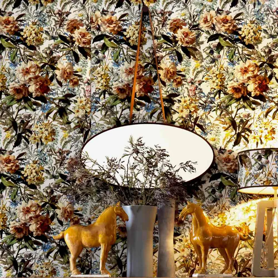 Espelho de parede / piso em madeira maciça Grilli York made in Italy Viadurini