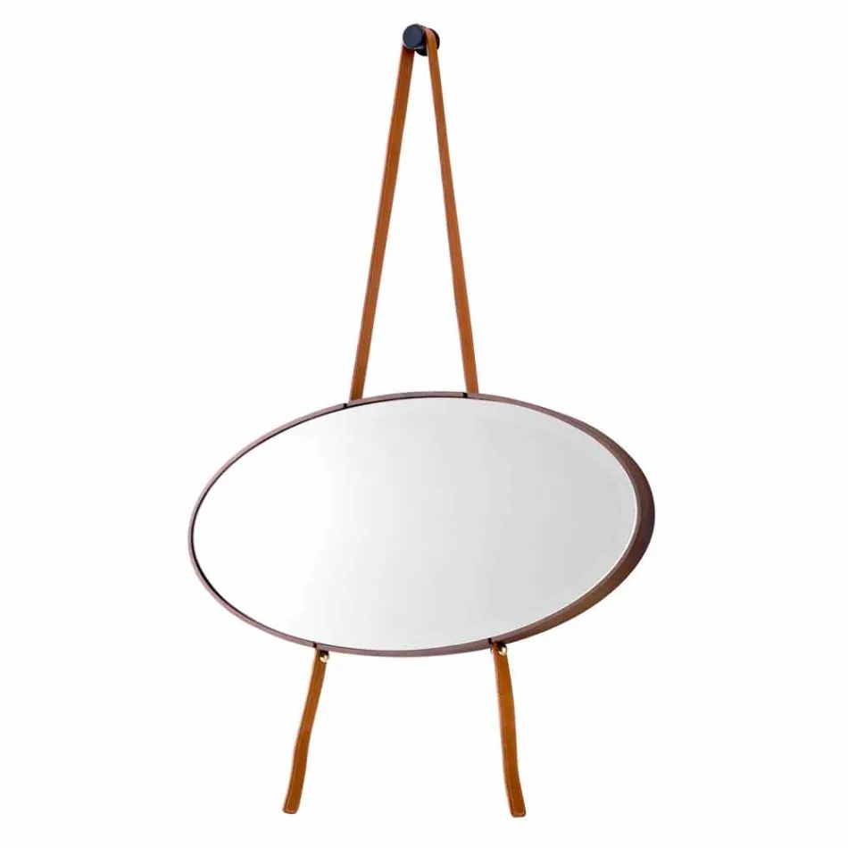 Espelho de parede / de piso de madeira maciça Grilli York made in Italy Viadurini