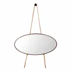 Espelho de parede / de piso de madeira maciça Grilli York made in Italy Viadurini