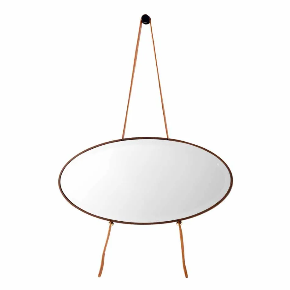 Espelho de parede / de piso de madeira maciça Grilli York made in Italy Viadurini