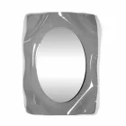 Espelho de parede contemporânea diva Smoke feito na Itália Viadurini